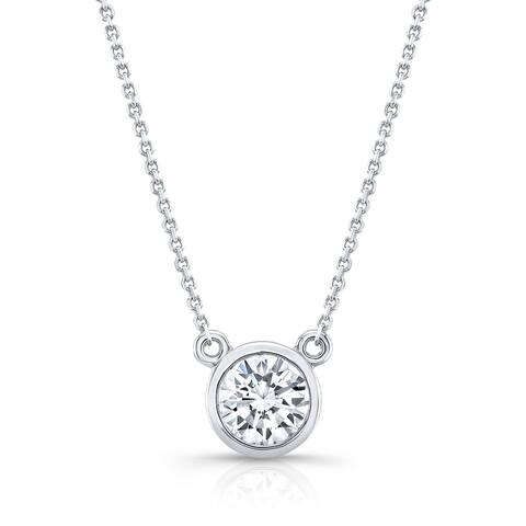 Buy Solitaire, Diamond Diamond Necklaces Online at Overstock | Our Best ...