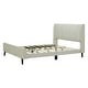 preview thumbnail 8 of 72, Twin/Full/Queen Size Velvet Upholstered Platform Bed Frame with Headboard and Wooden Slats Support, No Box Spring Needed
