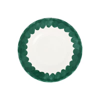 viva by VIETRI Lisbon Green Brushstroke Salad Plate