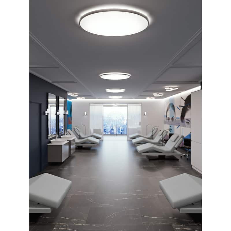 AFX Ideal LED Flush Mount Light in Satin Nickel - Satin Nickel