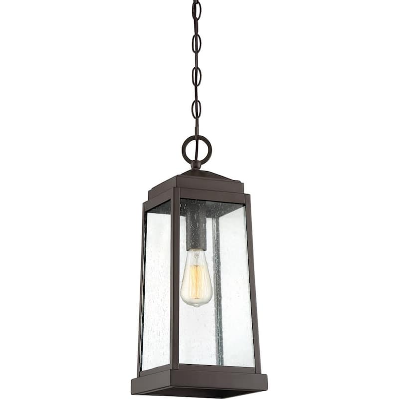 Ravenel 1-Light Outdoor Hanging Lantern in Western Bronze