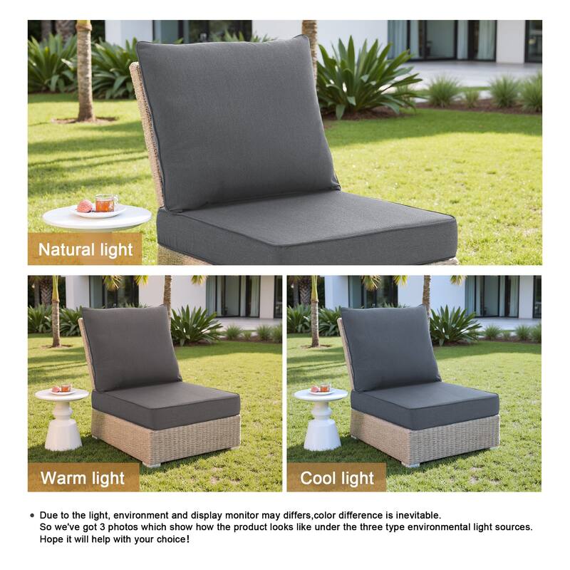 24"x23" Deep Seat Sunbrella Thick Cushion For Outdoor Club Chair,Rocking Chair