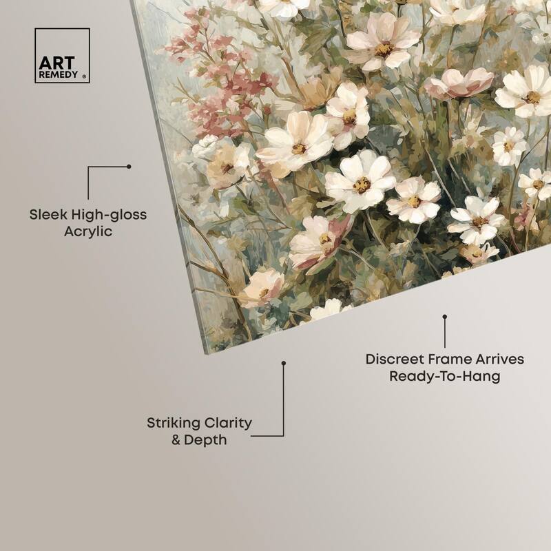 Heirloom Blossoms I Acrylic by Art Remedy, Ready to Hang