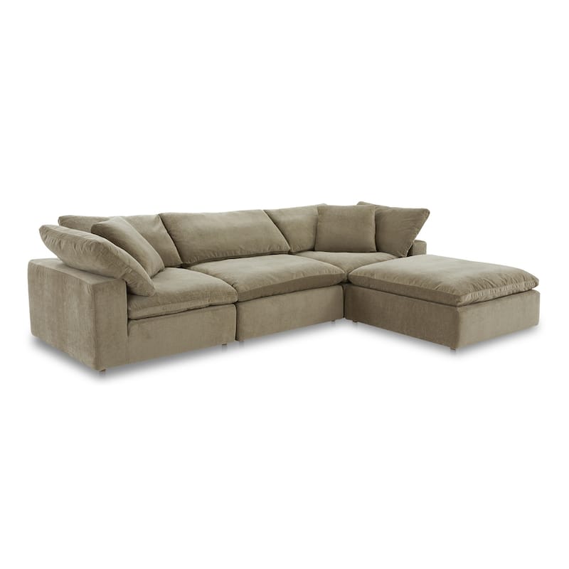 Aurelle Home Tami Reversible Lounge Sectional - 114" x 76"