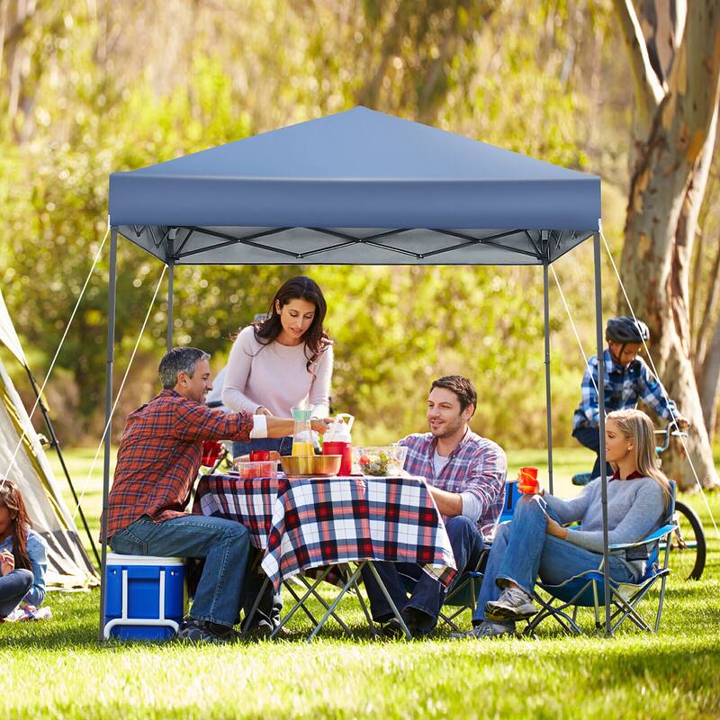 Gymax Patio 6.6 x 6.6ft Outdoor Pop-up Canopy Tent Portable Sun