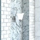 preview thumbnail 1 of 8, Bella 1-Light 7.25 in. W Brushed Nickel Bathroom Vanity Lighting Fixture, White Alabaster Scalloped Glass, Wall Mounted Sconce 7.25-in W x 18-in H x 10-in D - Brushed Nickel