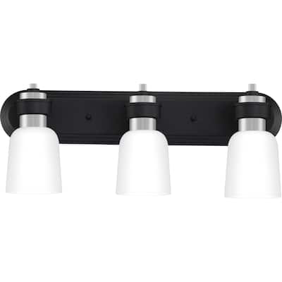 Conrad 3-Light Bathroom Vanity Light in Brushed Nickel
