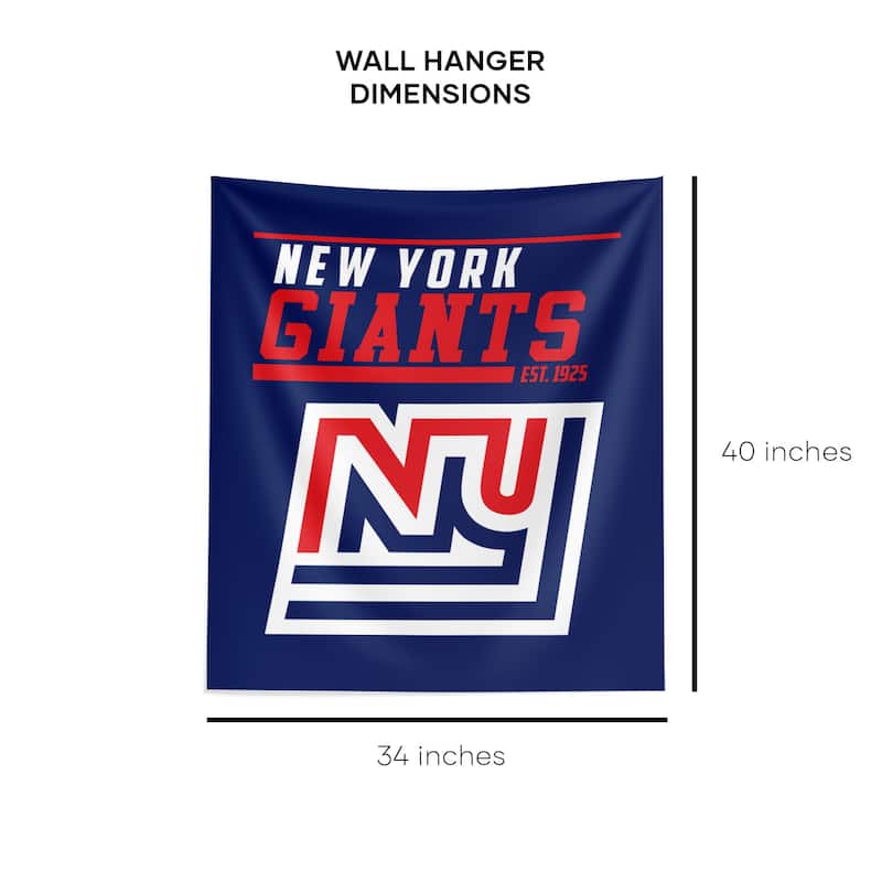 NFL New York Giants 40 YD Dash Legacy Wall Hanging - 34"x40"
