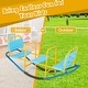 preview thumbnail 10 of 19, Outdoor Kids Toy Gift Teeter Totter for Children Boys Girl - 53.5" x 15" x 23" (L x W x H)