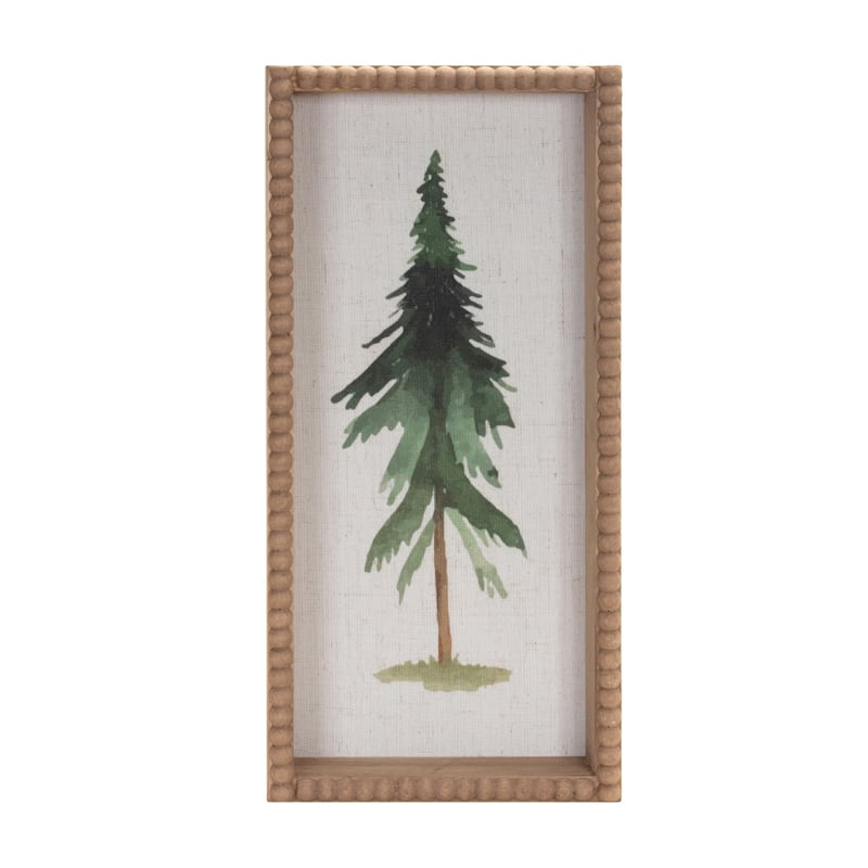 Pine Tree Christmas Wall Plaques - 15.75" - Set of 2