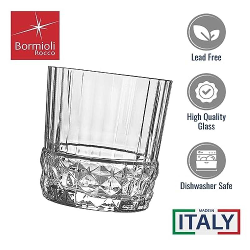 Bormioli Rocco Set of 4 America '20s DOF Glasses - 12.88 oz
