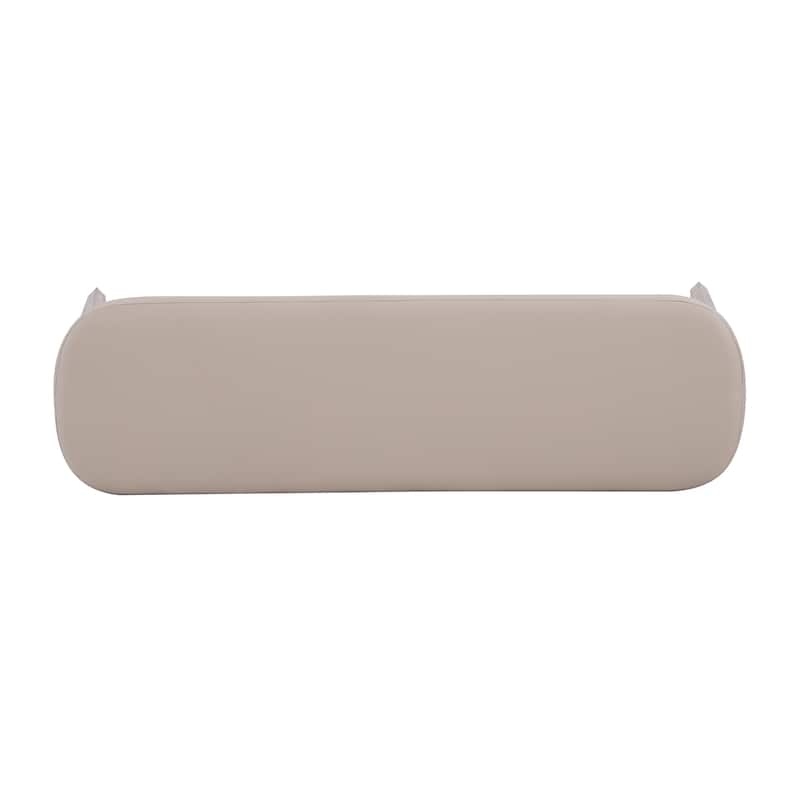 Forma Mid-Century Modern Faux Leather Bench with Wood Legs by Christopher Knight Home