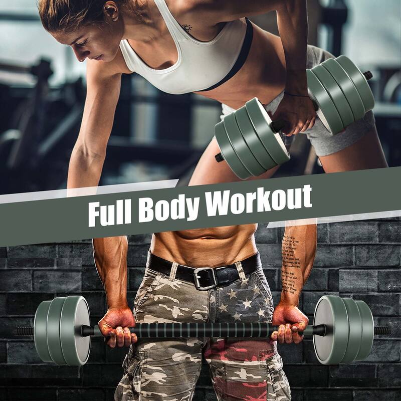 Costway 4 in 1 Adjustable Weight Dumbbell Set 47lbs Free Weight Set - See Details