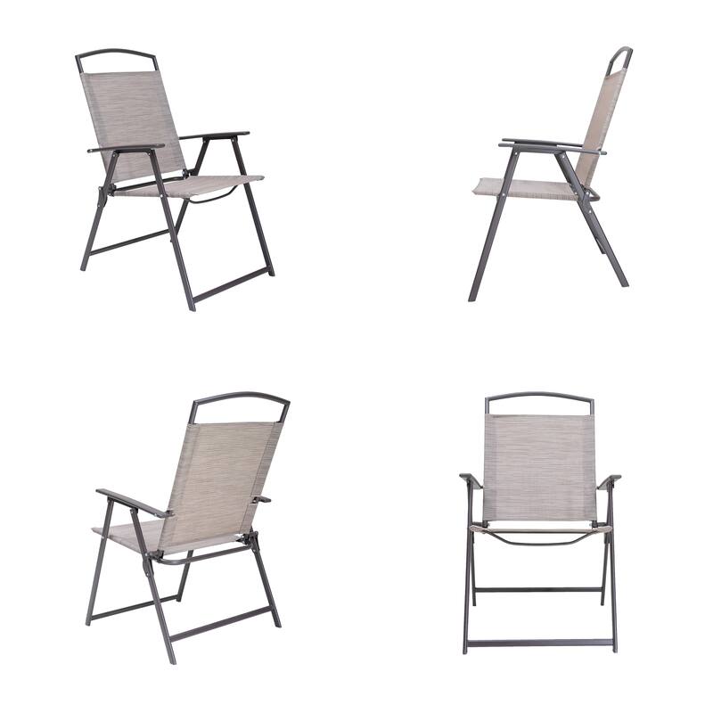 VredHom Outdoor 4-Piece Patio Dining Folding Chairs