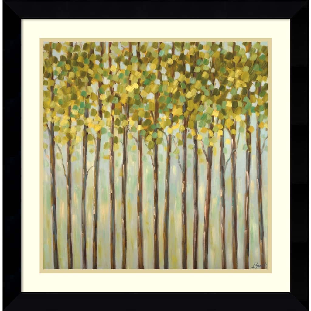 Framed Art Print 'Different Shades of Green' by Libby Smart 27 x 27-inch