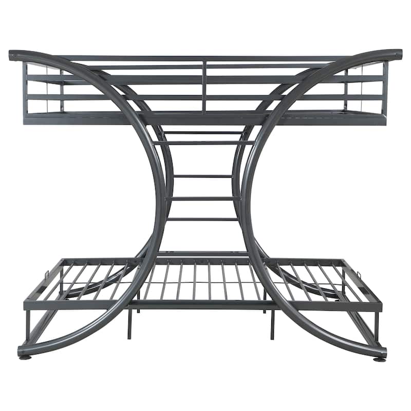 Stephan Contemporary Gunmetal Metal Frame Bunk Bed