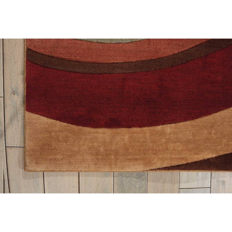 Nourison Somerset Modern Transitional Wave Area Rug