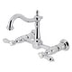 preview thumbnail 6 of 4, Kingston Brass Heirloom Two-Handle 2-Hole Wall Mount Bridge Kitchen Faucet