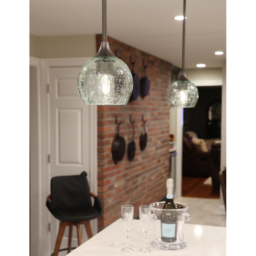 Crackled mercury bowl pendant light online