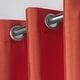 preview thumbnail 19 of 43, ATI Home Chatra Faux Silk Grommet Top Curtain Panel Pair
