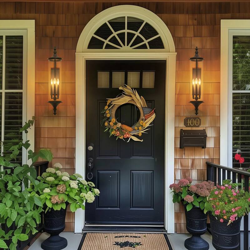 32.7" H 3-Light Industial Black Outdoor Hardwired Wall Lantern Sconce with Cylindrical Clear Glass for Home Outside