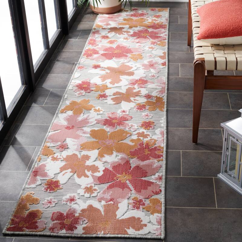 SAFAVIEH Cabana Evtimiya Indoor/ Outdoor Waterproof Transitional Rug