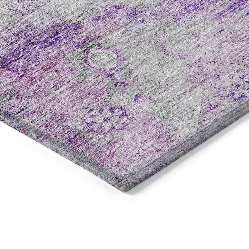 Machine Washable Indoor/ Outdoor Chantille Vintage Traditional Rug