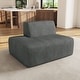 preview thumbnail 4 of 62, Modern No Assembly Required Sectional Chaise Lounge Side Sofa Left Facing - Grey-Side Lounge