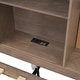 preview thumbnail 8 of 24, Twin Size Lounge Daybed with 3-Drawers，Kids Cork Board Bed Frame with USB Ports and 2 Built-in Storage Shelves, Antique Wood