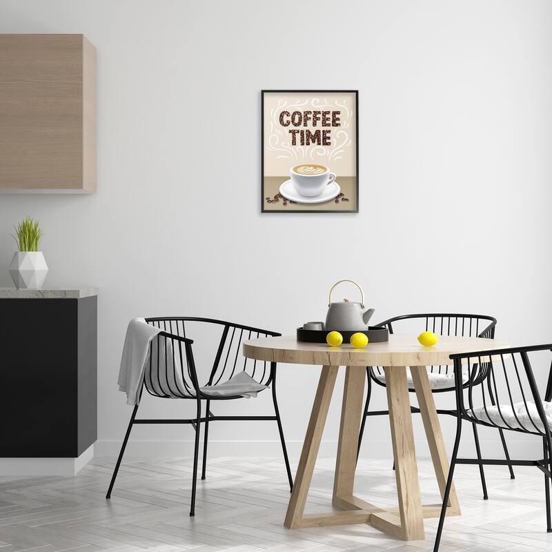 Stupell Traditional Coffee Time Brew Framed Giclee Art Design By Marcus Prime