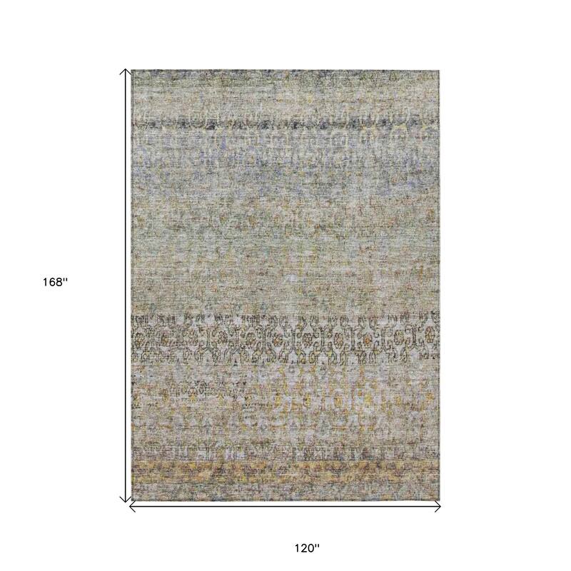 HomeRoots Floral Traditional Rectangle Outdoor Rug