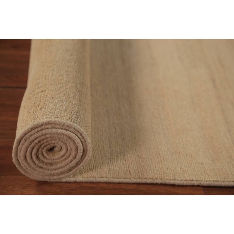 Modern Gabbeh Runner Rug Hand-Knotted Tribal Wool Carpet - 2'9" x 9'6"