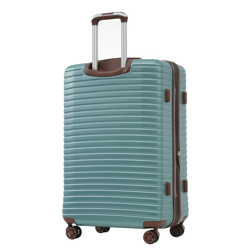 24" ABS Lightweight Hardshell Expandable Luggage with Spinner Wheels, TSA Lock and 2 Packing Cubes, for Travel