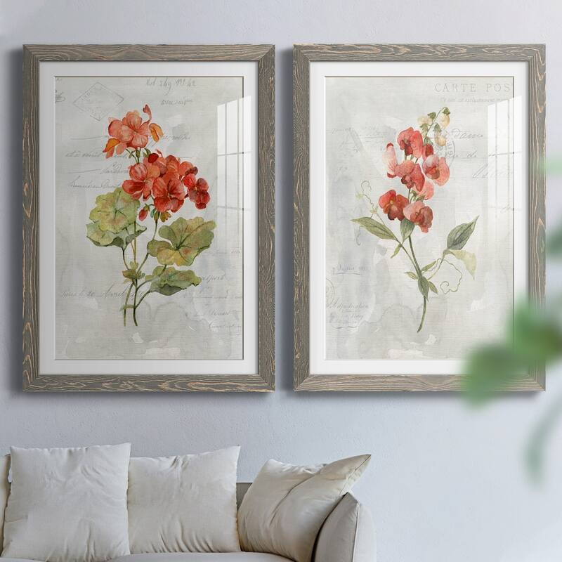 Linen Geranium-Premium Framed Print - Ready to Hang