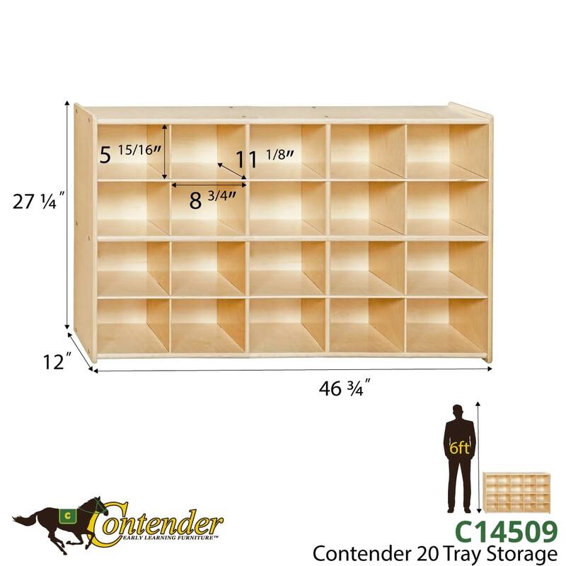 Contender cubby organizers with 20 Cubby Light Green Trays Cabinet, Toy Storage, Hardwood Storage Cabinet for Classroom