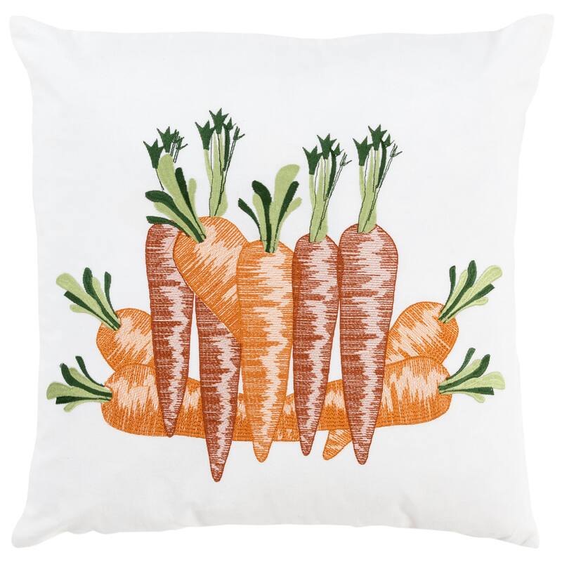 Rizzy Home Carrots Throw Pillow Cover
