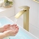 preview thumbnail 1 of 30, Bathroom Faucet for Bathroom Sink, Single Hole Bathroom Faucet Modern Single Handle Vanity Basin Faucet Brushed Gold