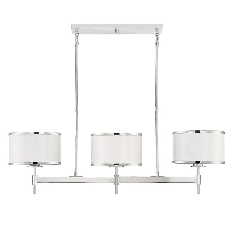Savoy House Delphi 3 Light 10" Wide Linear Chandelier