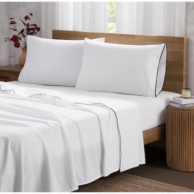 Brooklyn Loom Merrowed Edge 4 Piece Sheet Set