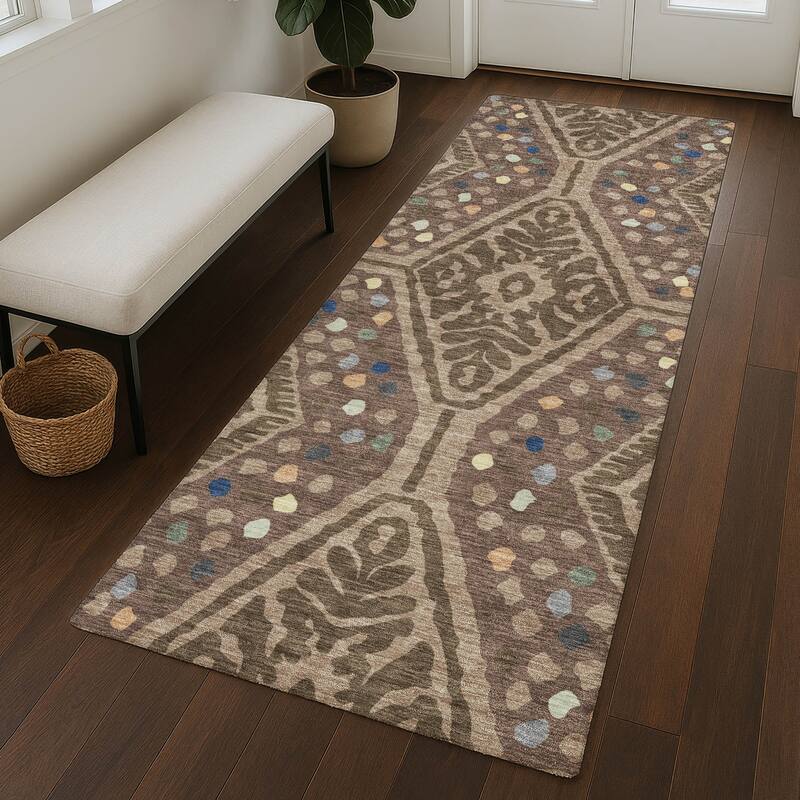 Machine Washable Indoor/ Outdoor Global Nipsey Chantille Rug
