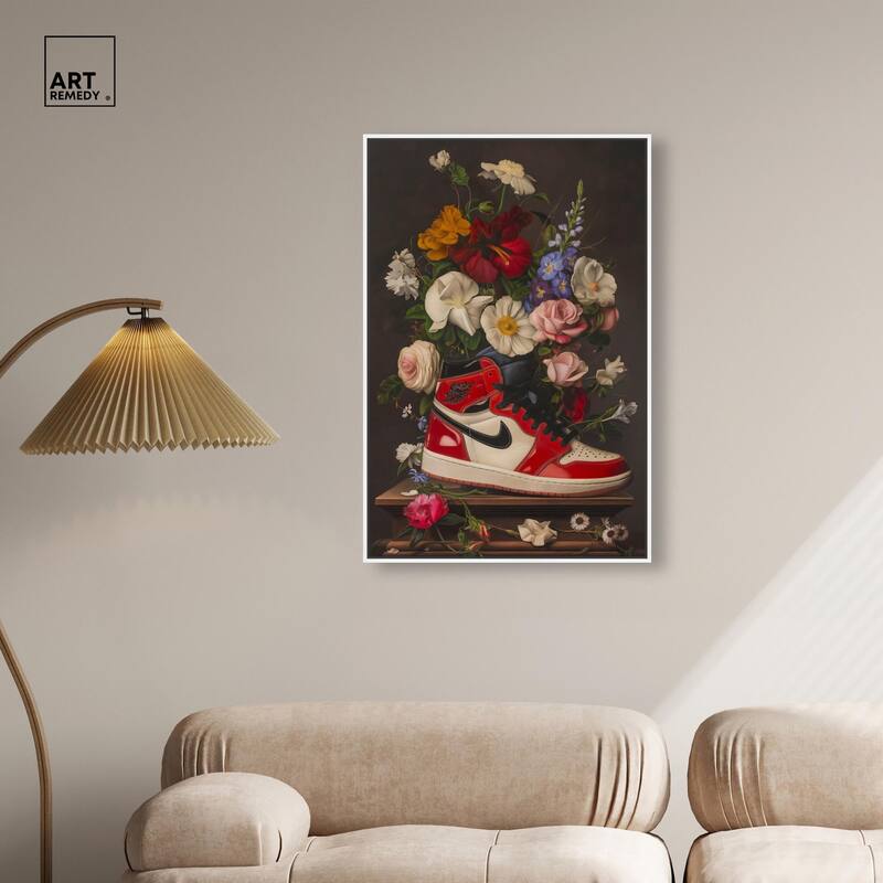 Sneaker Bouquet II Canvas by Art Remedy