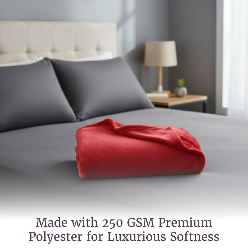 Flannel Fleece Throw Blanket by Windsor Home