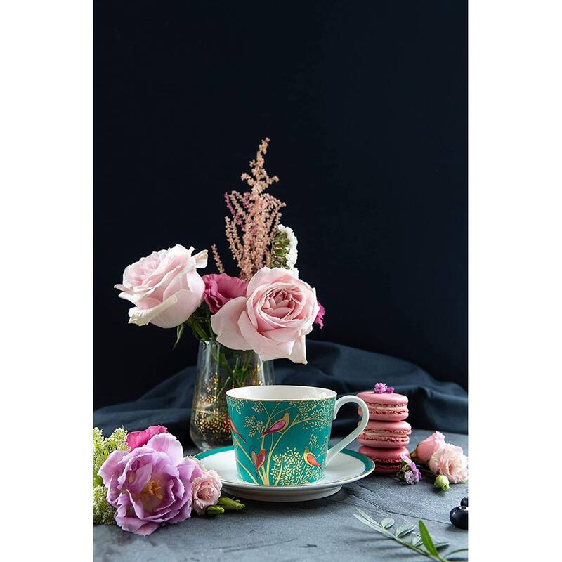 Sara Miller for Portmeirion London Chelsea Teacup and Saucer - 8 oz.