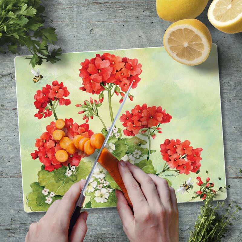 3mm Heat Tolerant Tempered Glass Cutting Board 10” x 8” Manufactured in the USA Dishwasher Safe