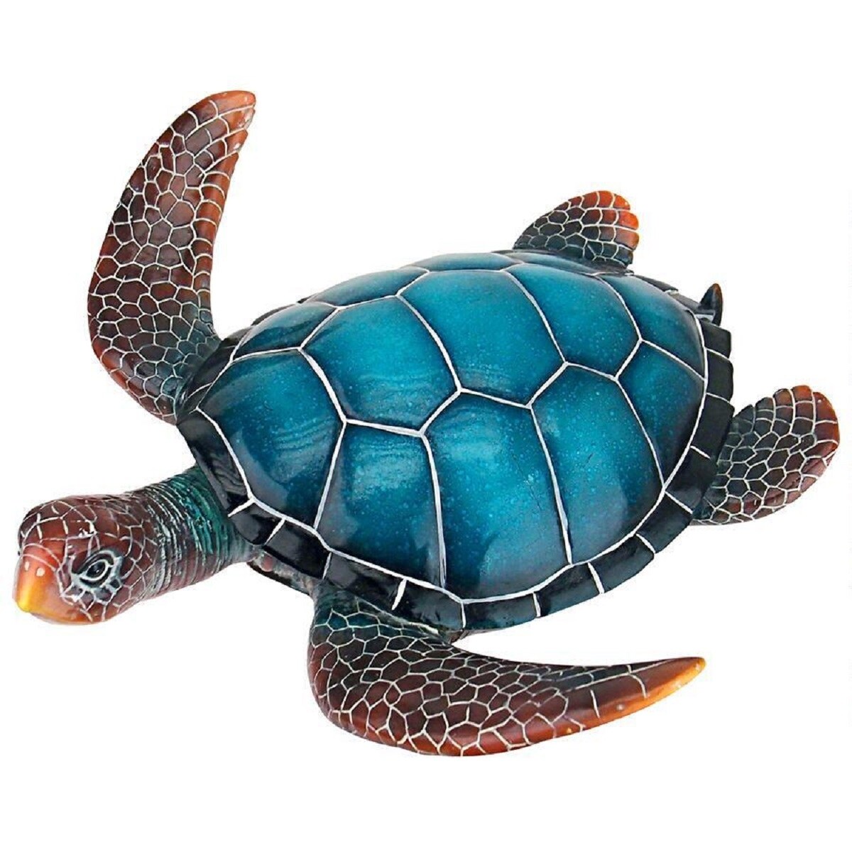 Shop 14 Large Sea Turtle Hand Painted Outdoor Garden Statue Overstock 30149484