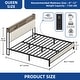 preview thumbnail 3 of 14, Modern King Upholstered Storage Bed With USB Power pad