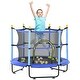 preview thumbnail 6 of 5, Trampoline with Safety Enclosure & Ball Pit for Indoor or Outdoor Use