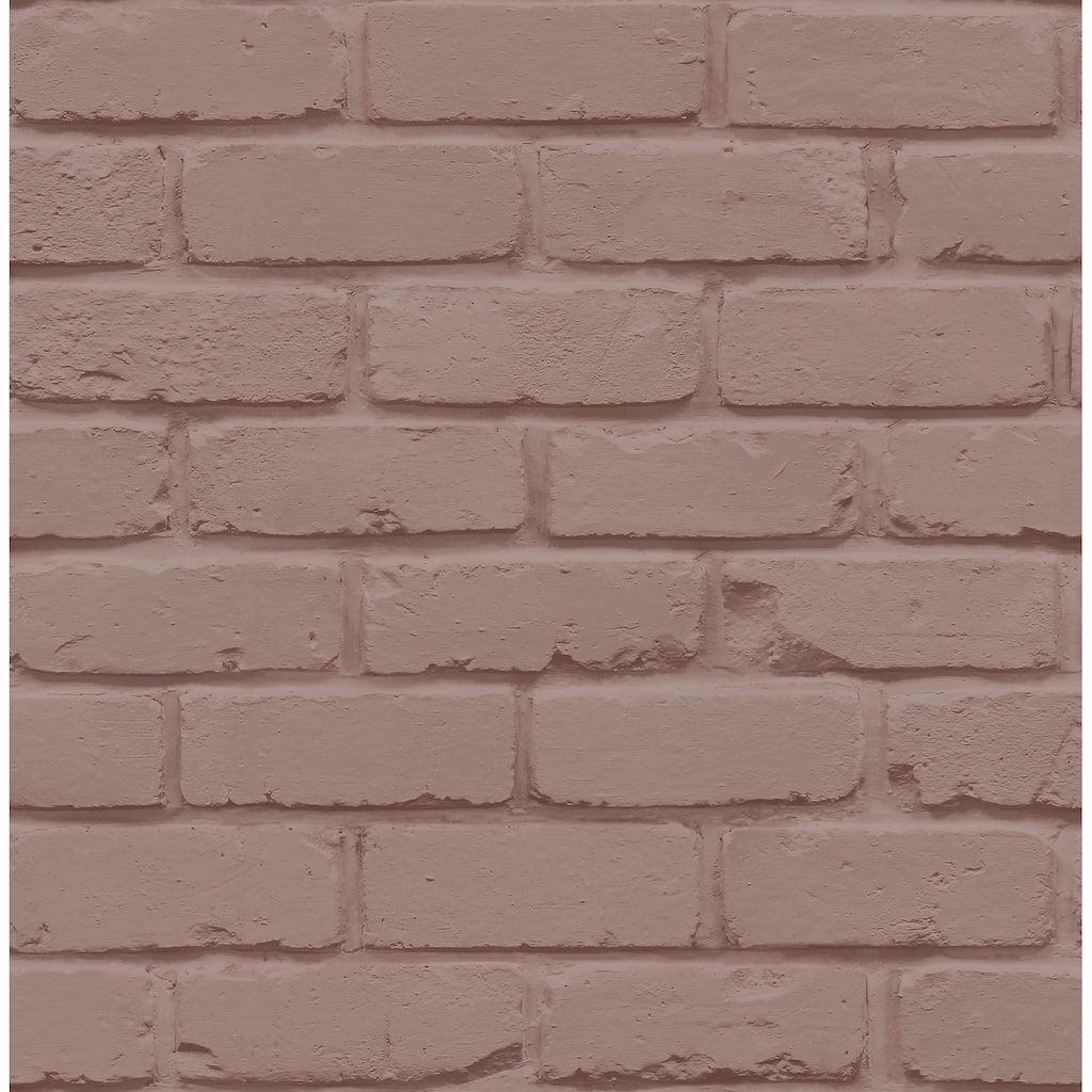 Fine Decor Alpin Pink Painted Brick Wallpaper