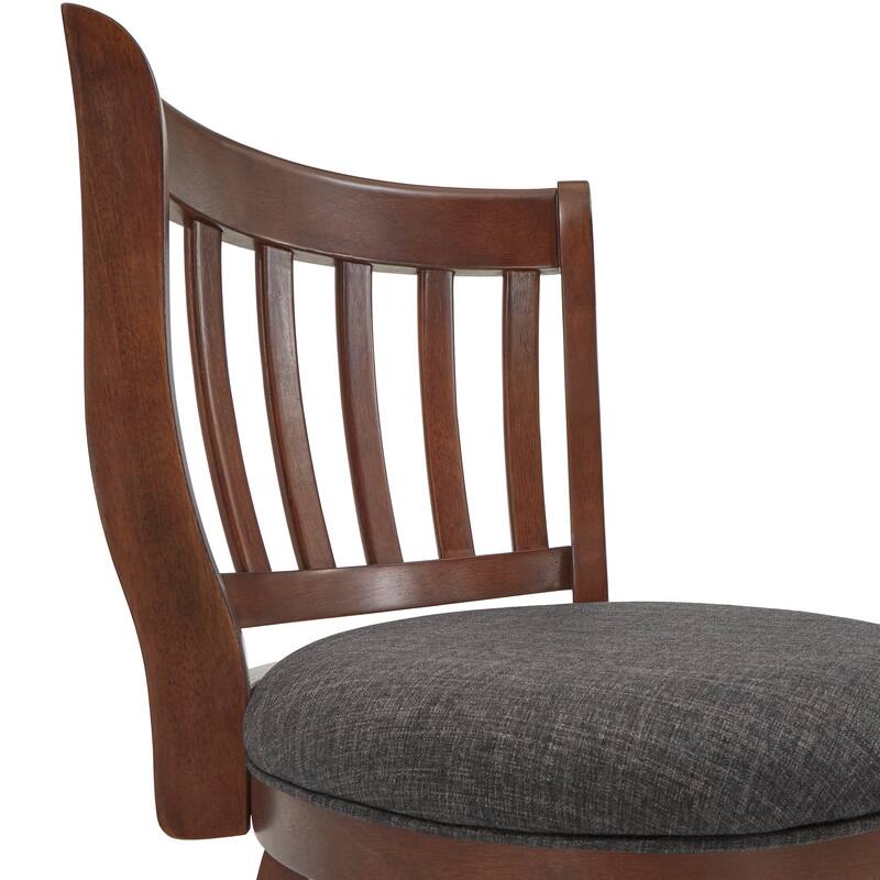 Ali Modern Linen 29-inch High Back Bar Stool Swivel by iNSPIRE Q Classic