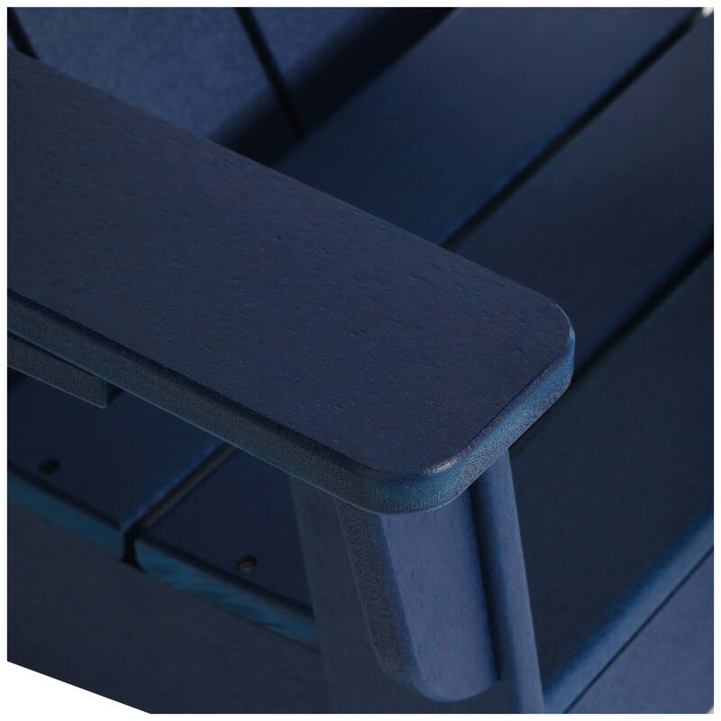 Shoreside Kids Outdoor Poly Adirondack Rocking Chair with Cup Holder (Set of 2)